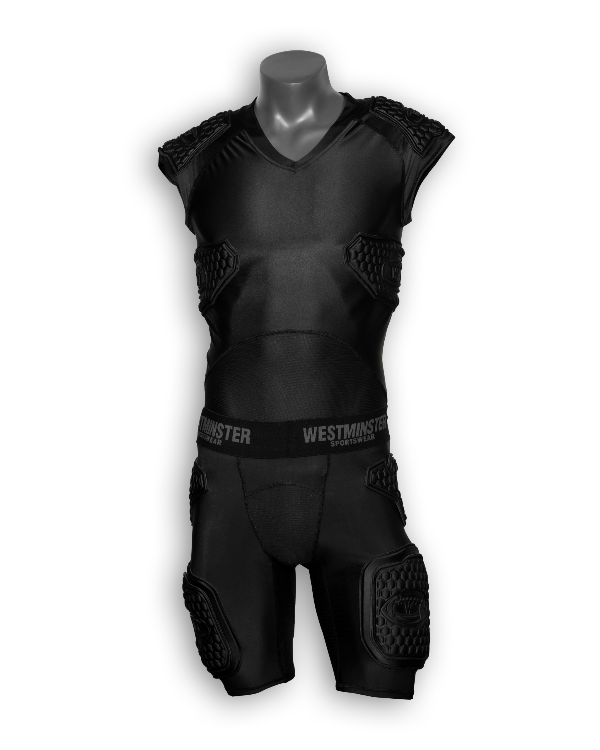 5 Padded Compression Top black